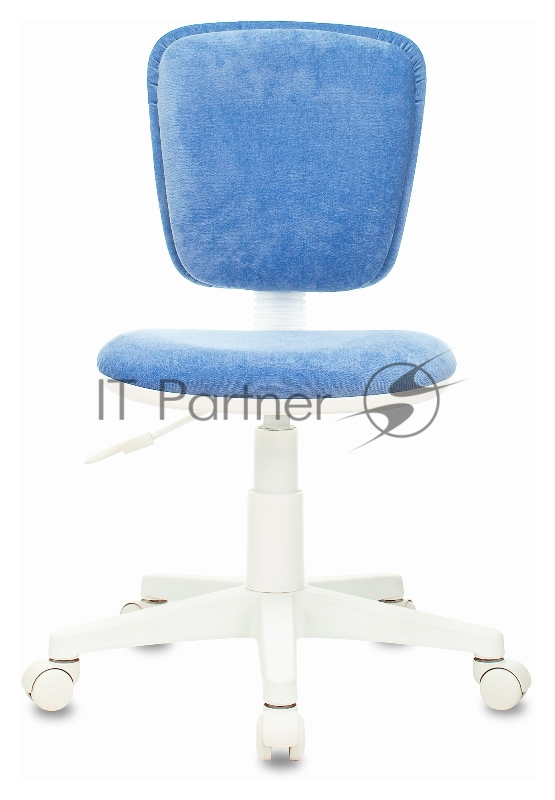 Кресло детское Бюрократ CH-W204NX голубой Velvet 86 крестовина пластик пластик белый