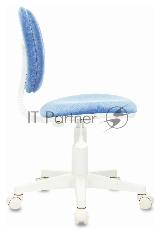Кресло детское Бюрократ CH-W204NX голубой Velvet 86 крестовина пластик пластик белый