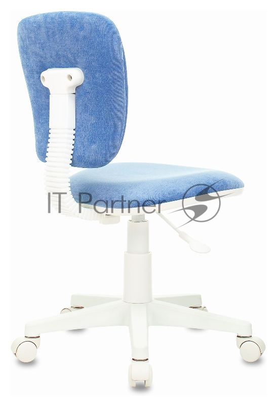 Кресло детское Бюрократ CH-W204NX голубой Velvet 86 крестовина пластик пластик белый