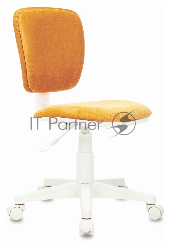 Кресло детское Бюрократ CH-W204NX оранжевый Velvet 72 крестовина пластик пластик белый