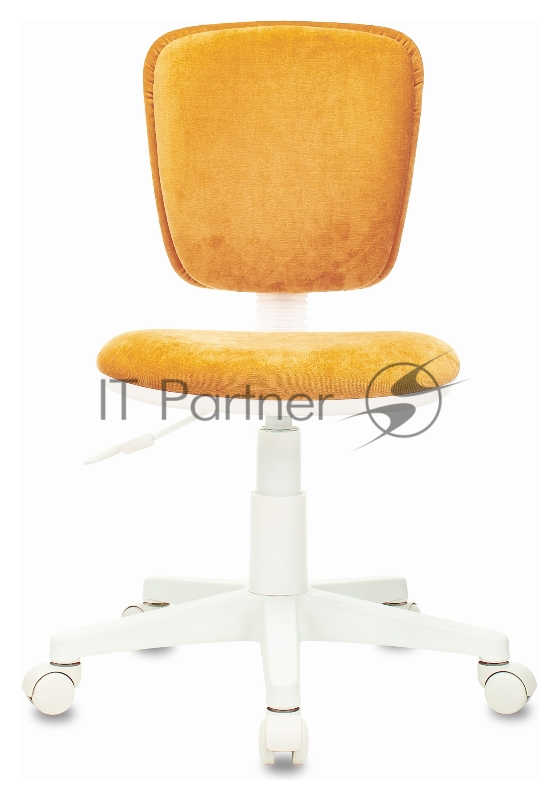 Кресло детское Бюрократ CH-W204NX оранжевый Velvet 72 крестовина пластик пластик белый