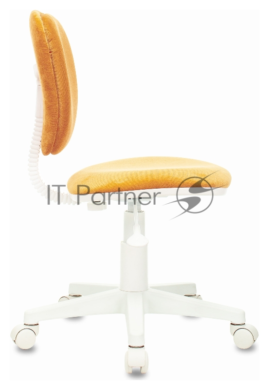 Кресло детское Бюрократ CH-W204NX оранжевый Velvet 72 крестовина пластик пластик белый