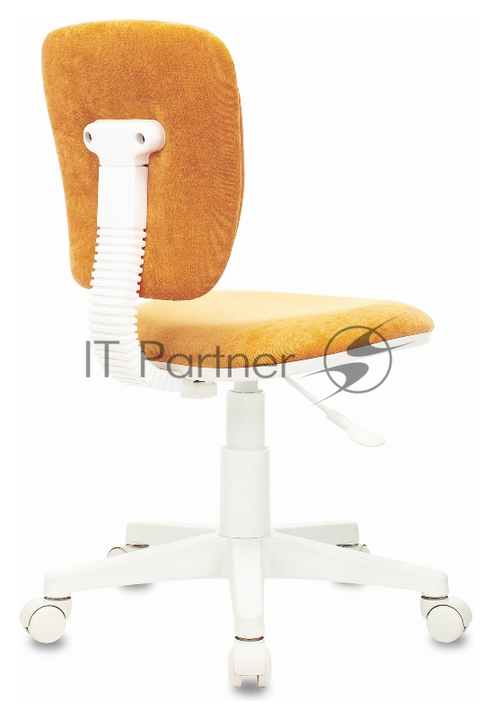 Кресло детское Бюрократ CH-W204NX оранжевый Velvet 72 крестовина пластик пластик белый