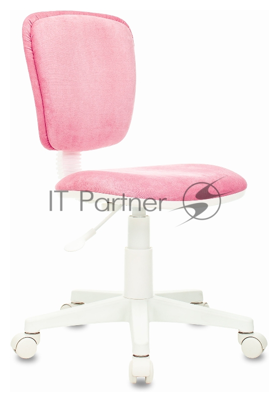 Кресло детское Бюрократ CH-W204NX розовый Velvet 36 крестовина пластик пластик белый