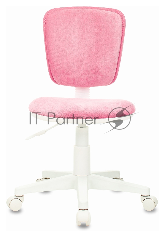 Кресло детское Бюрократ CH-W204NX розовый Velvet 36 крестовина пластик пластик белый