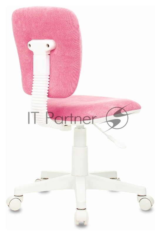 Кресло детское Бюрократ CH-W204NX розовый Velvet 36 крестовина пластик пластик белый