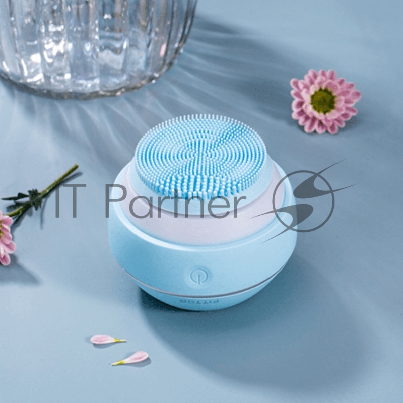 Массажер для ультразвуковой чистки лица FitTop L-Sonic, голубой