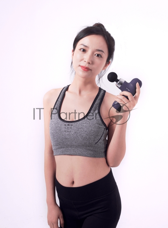 Перкуссионный массажер FitTop SuperHit Mini II, синий