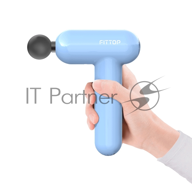 Перкуссионный массажер FitTop SuperHit Mini, голубой