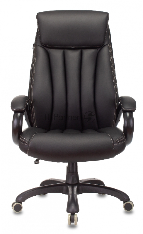 Кресло руководителя Бюрократ T-9922N черный Leather Venge Black эко.кожа крестовина пластик