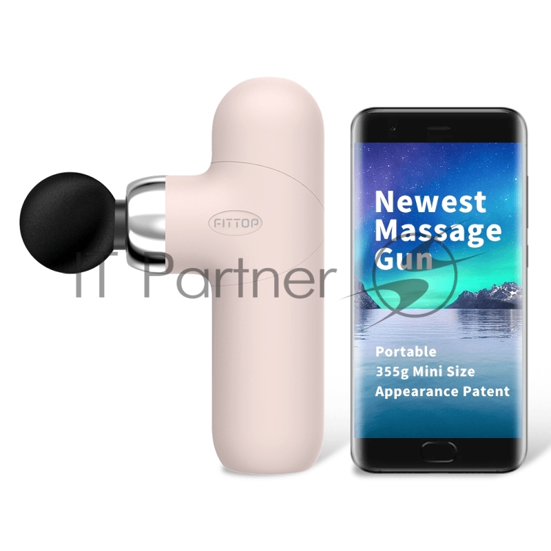 Перкуссионный массажер FitTop SuperHit Mini II, розовый