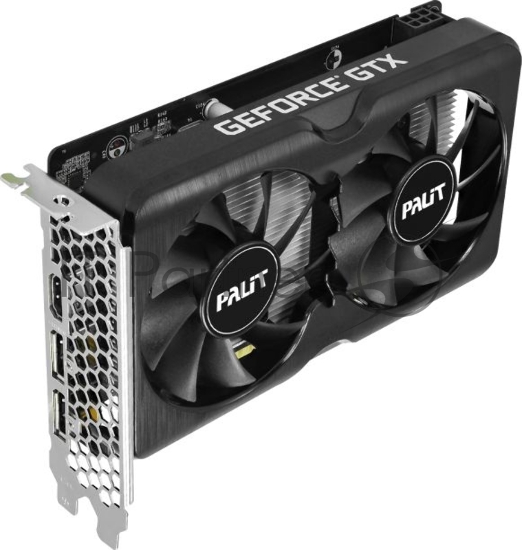 Видеокарта Palit PCI-E PA-GTX1630 DUAL 4G NVIDIA GeForce GTX 1630 4096Mb 64 GDDR6 1740/12000 HDMIx1 DPx2 HDCP Ret