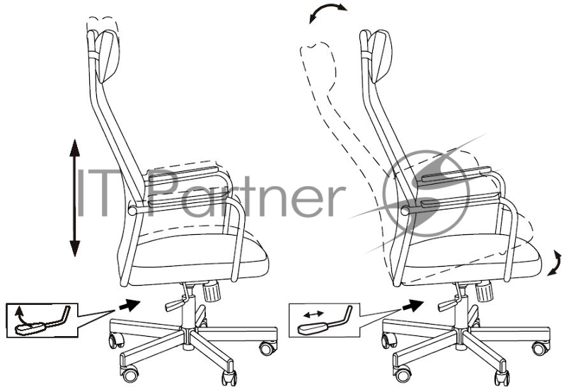 Кресло Бюрократ KB-5M черный TW-01 3C11 сетка/ткань с подголов. крестовина металл хром