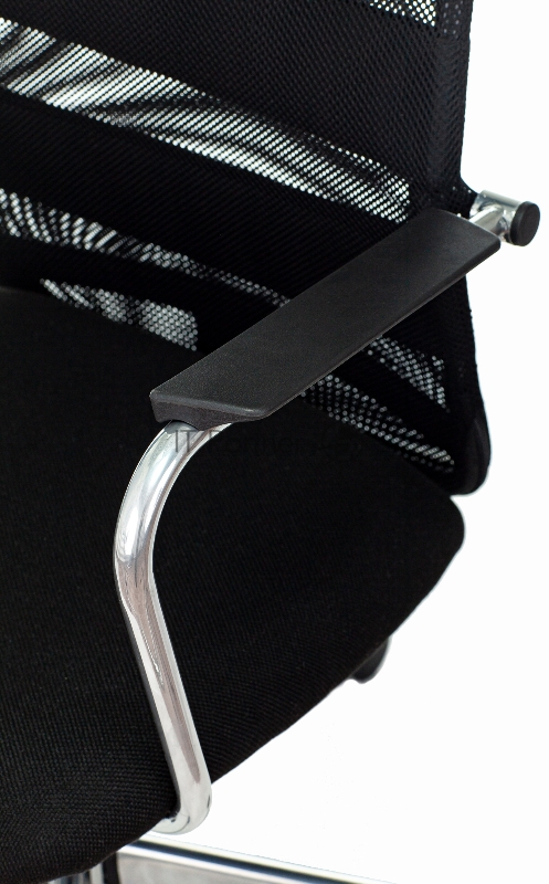 Кресло Бюрократ KB-5M черный TW-01 3C11 сетка/ткань с подголов. крестовина металл хром