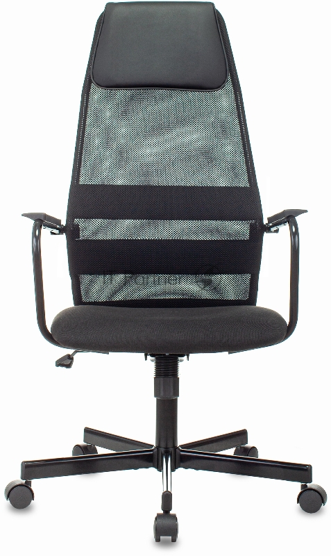 Кресло Бюрократ KB-5M черный TW-01 3C11 сетка/ткань с подголов. крестовина металл черный