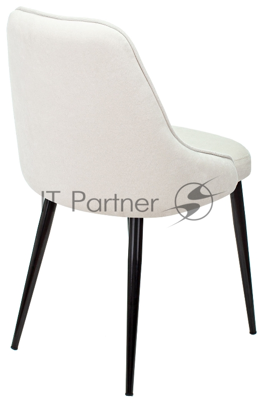 Стул для кухни Бюрократ KF-5_2 комплект 2шт молочный Velvet 20 металл черный на ножках (KF-5/VELV20_2)