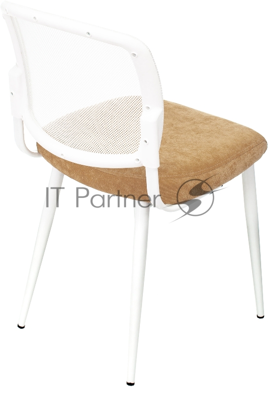 Стул для кухни Бюрократ KF-8W_2 комплект 2шт горчичный металл белый на ножках (KF-8W/MUST_2)