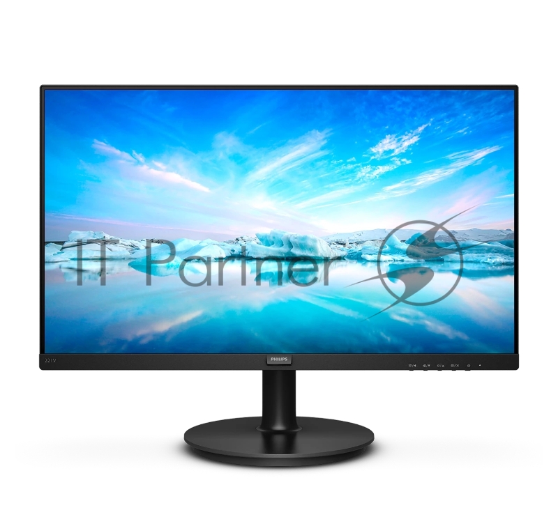 Монитор PHILIPS 221V8 (00/01) Black 21,5 (VA, 1920x1080, D-sub+HDMI, 4 ms, 178°/178°, 250 cd/m, 3000:1)