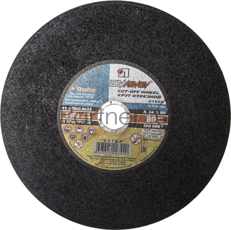 Круг Луга отрезной абразивный по металлу Луга, 300x3,0x32 мм 3613-300-3,0