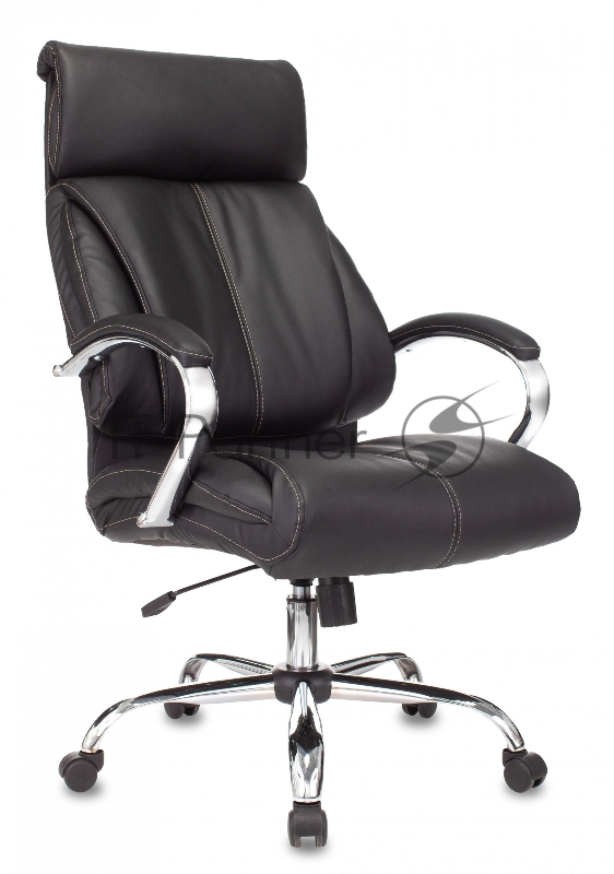 Кресло руководителя Бюрократ T-9904NSL черный Leather Venge Black искусственная кожа крестовина металл хром