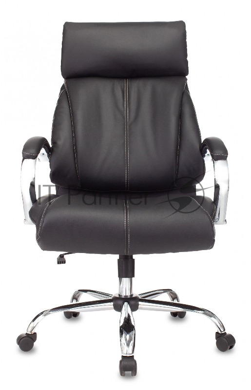 Кресло руководителя Бюрократ T-9904NSL черный Leather Venge Black искусственная кожа крестовина металл хром