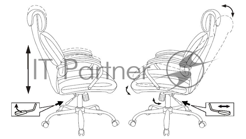 Кресло руководителя Бюрократ T-9904NSL черный Leather Venge Black искусственная кожа крестовина металл хром