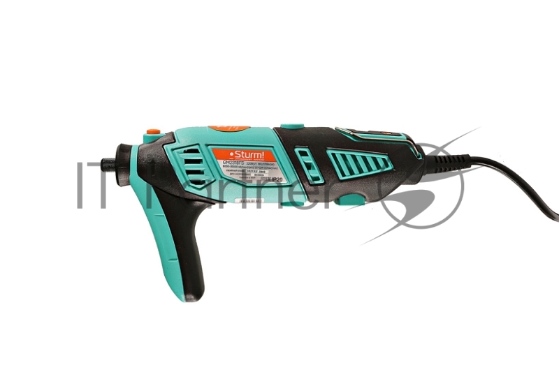 GM2318FS Гравер электрический 180Вт, гибкий вал, LCD-дисплей,126аксс,рег оборотов, Sturm!