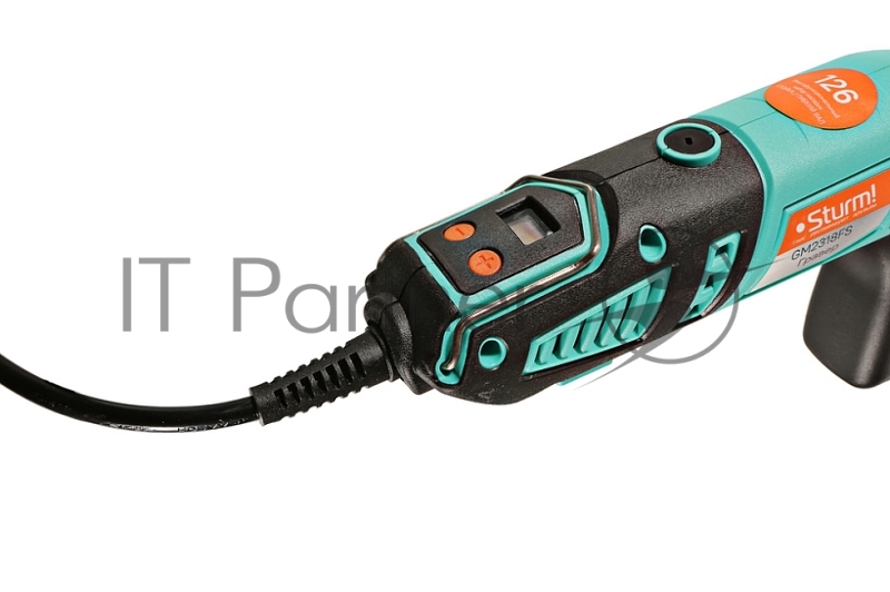 GM2318FS Гравер электрический 180Вт, гибкий вал, LCD-дисплей,126аксс,рег оборотов, Sturm!