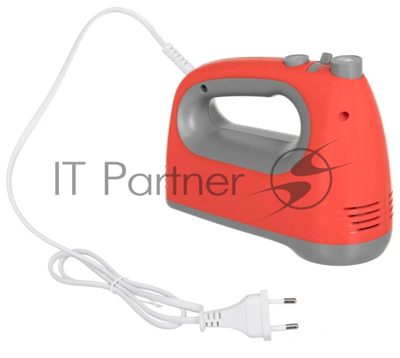 Миксер ручной Hyundai HYM-H4511 500Вт красный/серый