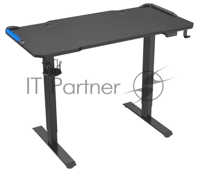 Стол Cactus CS-ED-GBK столешница МДФ карбон каркас черный