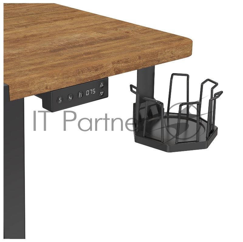 Стол Cactus CS-EDL-BAWD столешница МДФ черный дуб антик каркас черный