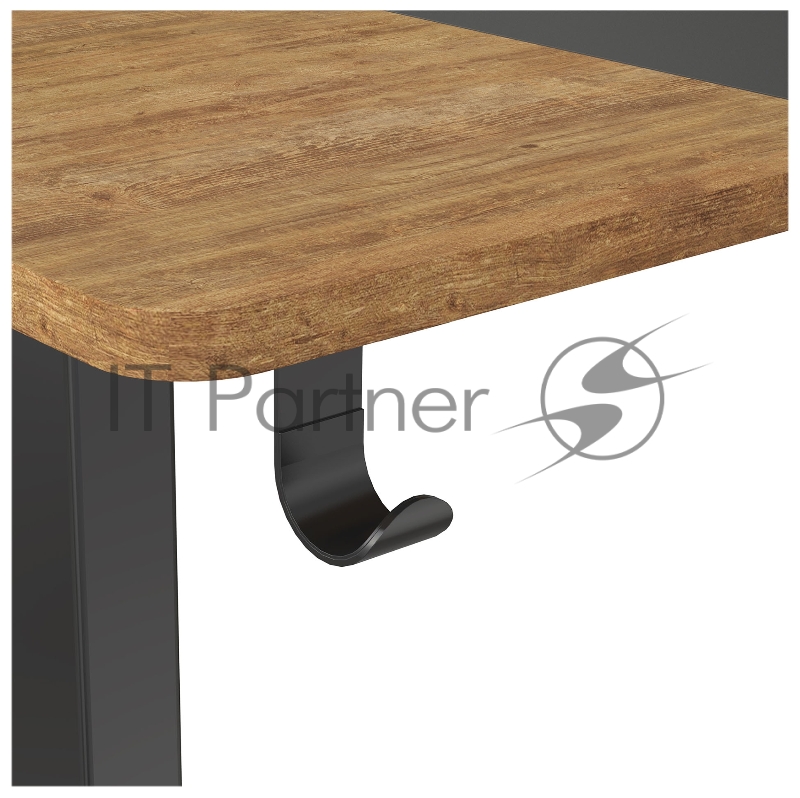 Стол Cactus CS-EDL-BAWD столешница МДФ черный дуб антик каркас черный