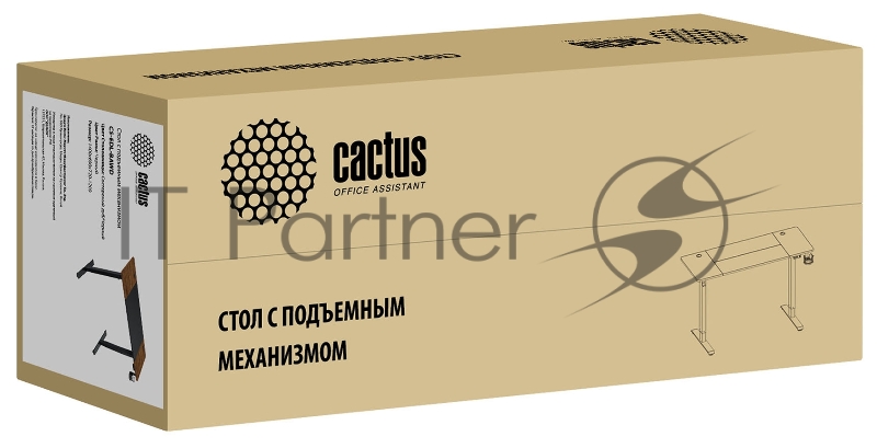 Стол Cactus CS-EDL-BAWD столешница МДФ черный дуб антик каркас черный