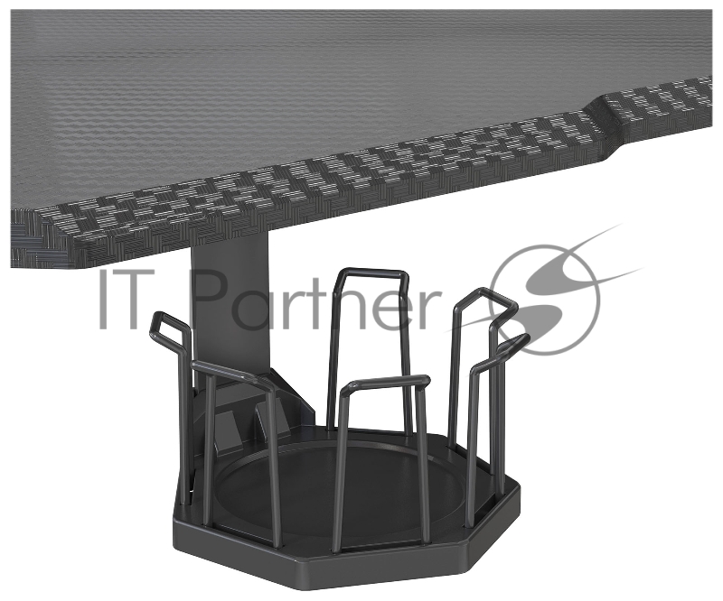 Стол Cactus CS-EDL-GBK столешница МДФ черный каркас черный