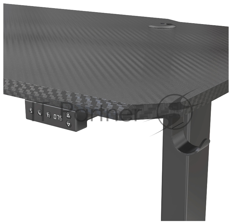 Стол Cactus CS-EDL-GBK столешница МДФ черный каркас черный