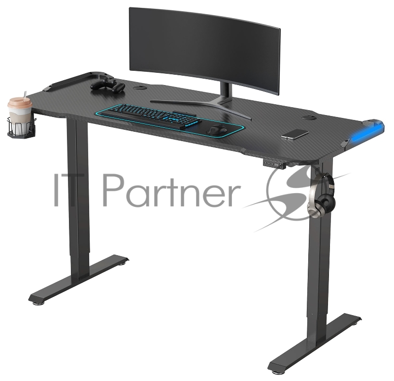 Стол Cactus CS-EDL-GBK столешница МДФ черный каркас черный