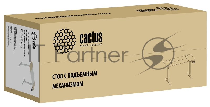 Стол Cactus CS-EDL-WWD столешница МДФ дуб молочный каркас белый