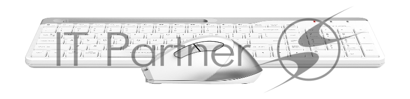 Клавиатура + мышь A4Tech Fstyler FB2535C клав:белый/серый мышь:белый/серый USB беспроводная Bluetooth/Радио slim