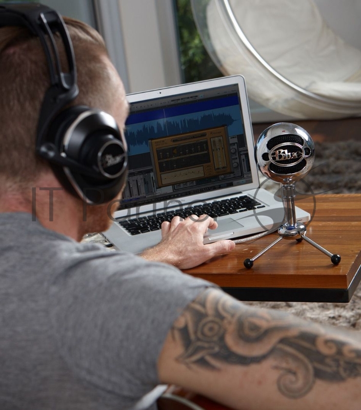 Микрофон проводной Blue Snowball хром/черный