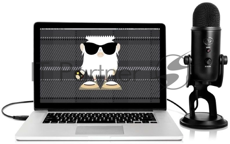 Микрофон проводной Blue Yeti Blackout черный