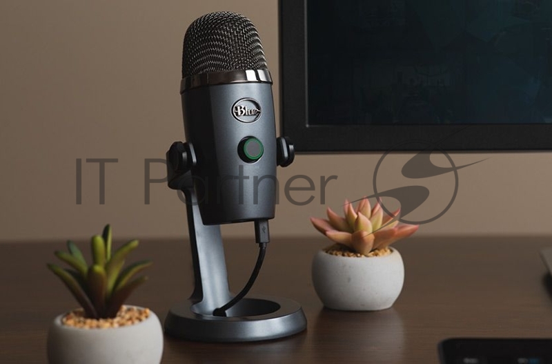 Микрофон проводной Blue Yeti Nano серый