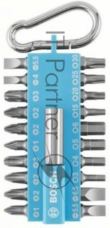 Набор бит с карабином Bosch 20 бит + карабин (2607002822)