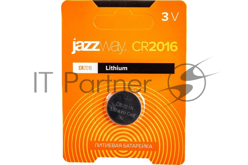 Элемент питания литиевый CR2016 3В BL-1 (блист.1шт) JazzWay 2852830