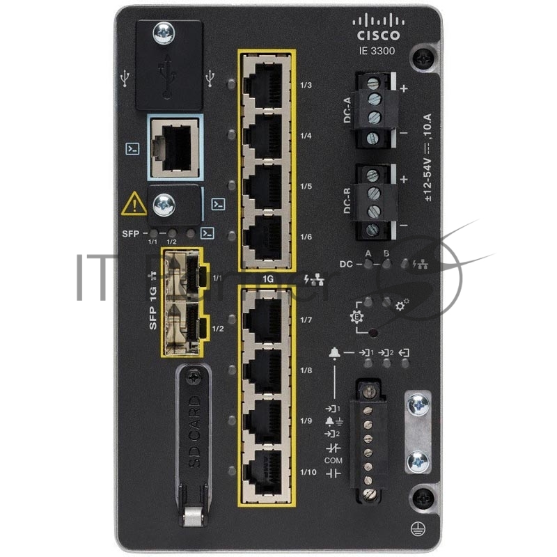 Коммутатор IE-3300-8T2S-RA Коммутатор Catalyst IE3300 Rugged Series Modular NPE, NA