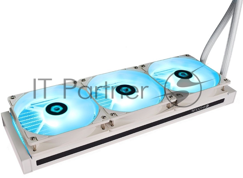 Комплект водяного охлаждения ID-COOLING AURAFLOW X 360 SNOW LGA20XX/1700/1200/115X/AM4 (4шт/кор,TDP 350W, cнежно-белый, RGB FAN and PUMP, PWM, TRIPLE FAN 120mm) RET