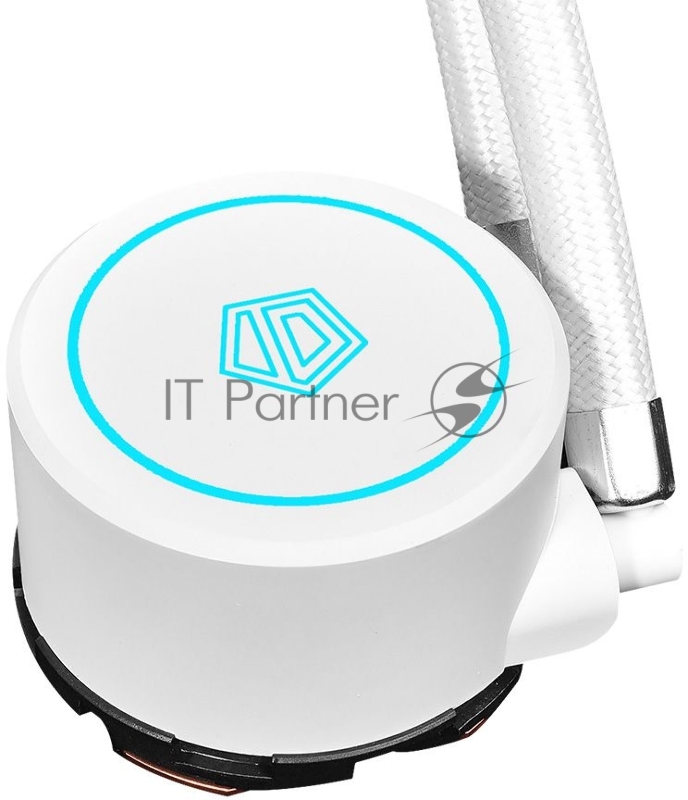 Комплект водяного охлаждения ID-COOLING AURAFLOW X 360 SNOW LGA20XX/1700/1200/115X/AM4 (4шт/кор,TDP 350W, cнежно-белый, RGB FAN and PUMP, PWM, TRIPLE FAN 120mm) RET