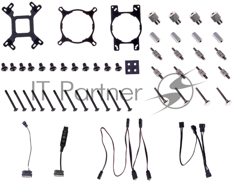 Комплект водяного охлаждения ID-COOLING AURAFLOW X 360 SNOW LGA20XX/1700/1200/115X/AM4 (4шт/кор,TDP 350W, cнежно-белый, RGB FAN and PUMP, PWM, TRIPLE FAN 120mm) RET