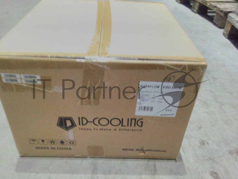 Комплект водяного охлаждения ID-COOLING AURAFLOW X 360 SNOW LGA20XX/1700/1200/115X/AM4 (4шт/кор,TDP 350W, cнежно-белый, RGB FAN and PUMP, PWM, TRIPLE FAN 120mm) RET