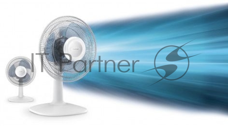 Вентилятор настольный Tefal Essential+ VF2310F0 28Вт скоростей:2 белый/голубой