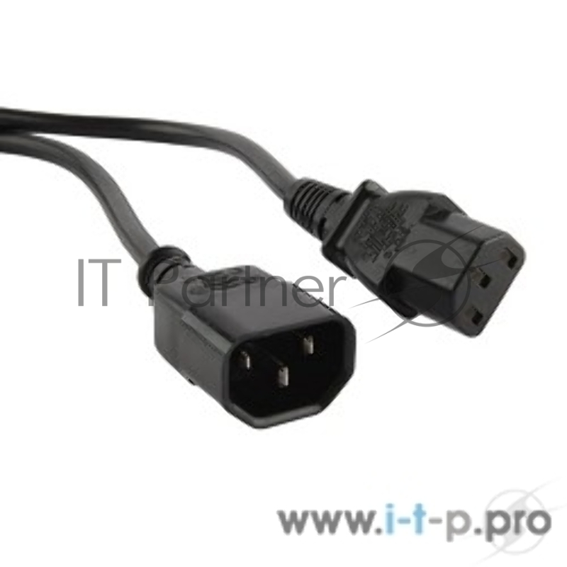 Кабель питания Hyperline монитор-компьютер IEC 320 C13 - IEC 320 C14 (3x0.75), 3 м